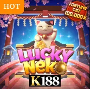 K188 สล็อต Lucky Neko แมวนำโชค PG Soft